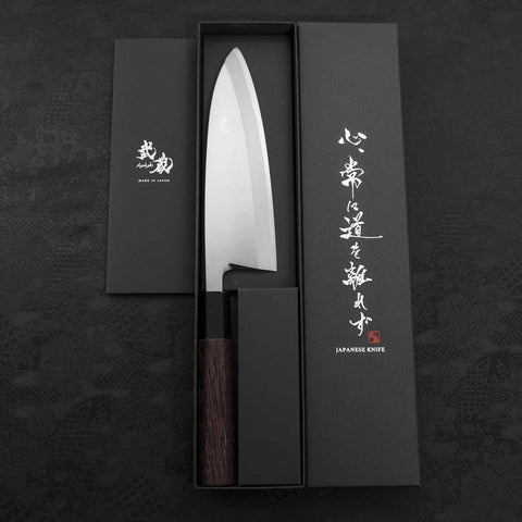 Deba White Steel #2 Kasumi Buffalo Wenge Handle 180mm