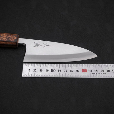 Deba White Steel #2 Kasumi Sumi Urushi Handle 120mm
