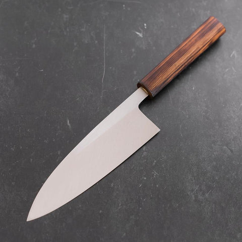 Deba White Steel #2 Kasumi Sumi Urushi Handle 180mm