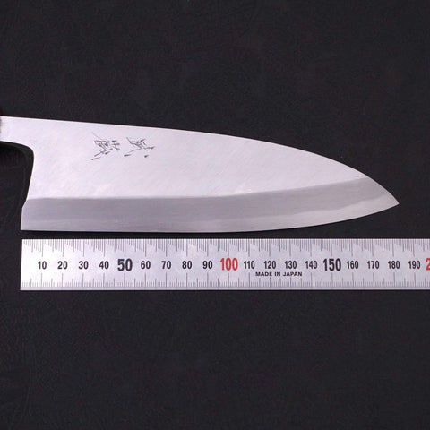 Deba White Steel #2 Kasumi Sumi Urushi Handle 180mm