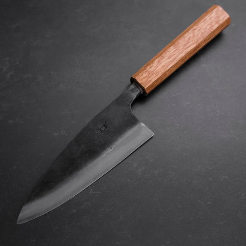 Deba White Steel #2 Kurouchi Oak Handle 150mm