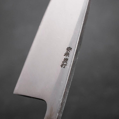Deba White Steel #2 Kurouchi Tsuchime Yaki Urushi Handle 180mm