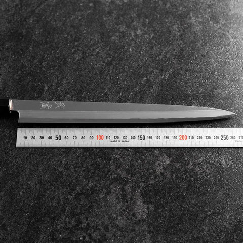 Fuguhiki White Steel #3 Kasumi Buffalo Magnolia Handle 270mm