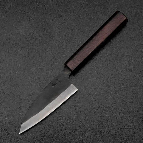 Funayuki Blue Steel #1 Kurouchi Purple Urushi Handle 105mm