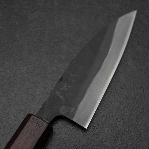 Funayuki Blue Steel #1 Kurouchi Purple Urushi Handle 105mm