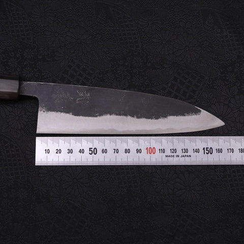 Funayuki Blue Super Kurouchi Buffalo Ebony Handle 165mm