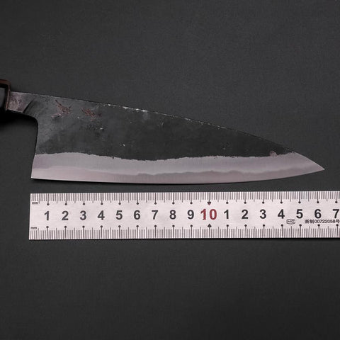 Funayuki Sabaki Blue Steel #1 Kurouchi Buffalo Magnolia Handle 160mm
