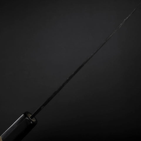 Funayuki Sabaki Blue Steel #1 Kurouchi Buffalo Magnolia Handle 165mm
