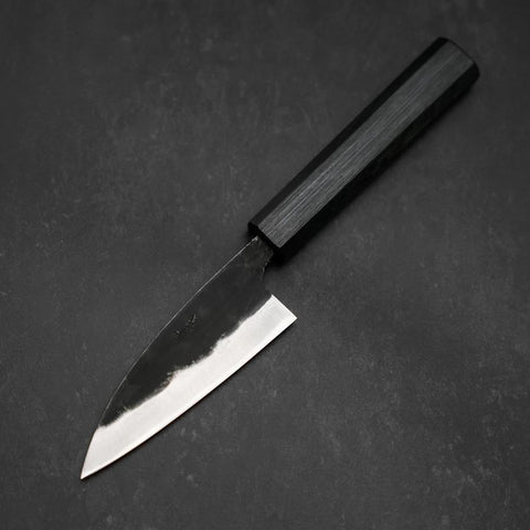Funayuki Sabaki Blue Steel #1 Kurouchi Dark Blue Urushi Handle 105mm