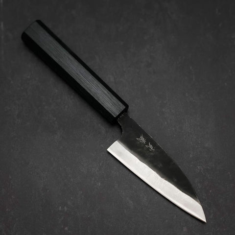 Funayuki Sabaki Blue Steel #1 Kurouchi Dark Blue Urushi Handle 105mm
