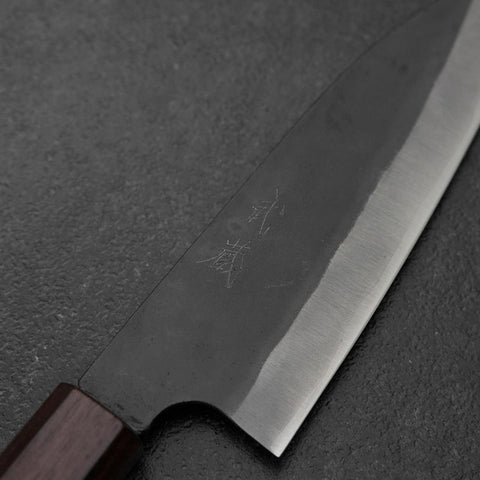 Funayuki Sabaki Blue Steel #1 Kurouchi Lila Urushi Griff 165mm