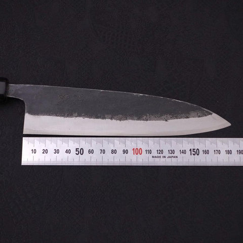 Funayuki Sabaki Blue Super Kurouchi Buffalo Ebony Handle 180mm