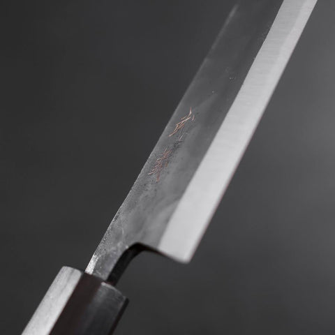 Funayuki Sabaki Blue Steel #2 Kurouchi Ebony Handle 165mm