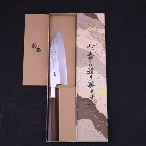 Funayuki Silver Steel #3 Karakusa Walnut Handle 165mm