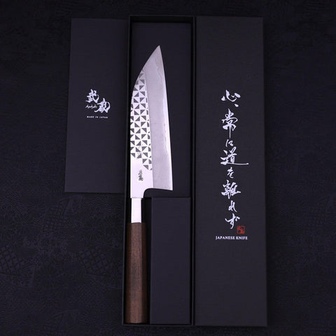 Funayuki Silver Steel #3 Origami Kazaguruma Walnut Handle 165mm