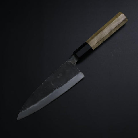 Funayuki White Steel #2 Kurouchi Buffalo Magnolia Handle 150mm