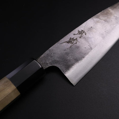 Funayuki White Steel #2 Kurouchi Buffalo Magnolia Handle 150mm