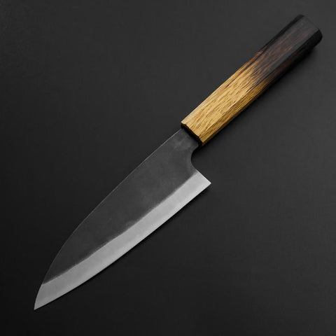 Funayuki White Steel #2 Kurouchi Yaki Urushi Handle 155mm