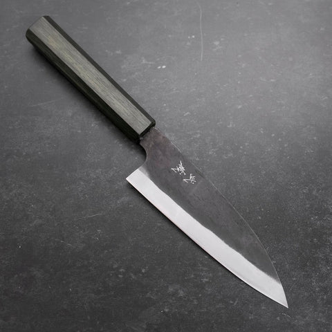 Funayuki White Steel #2 Kurouchi Green Urushi Handle 150mm