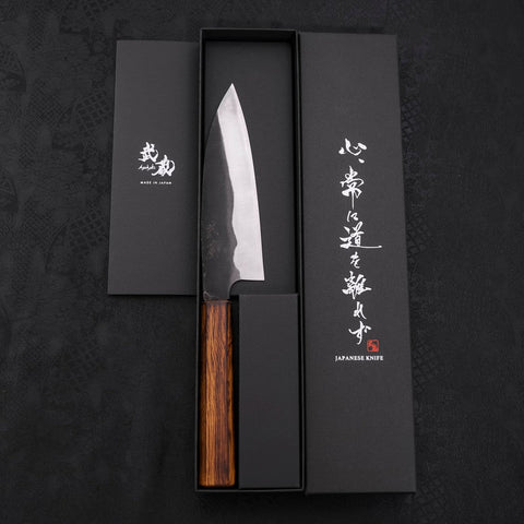 Funayuki White Steel #2 Kurouchi Sumi Urushi Handle 150mm