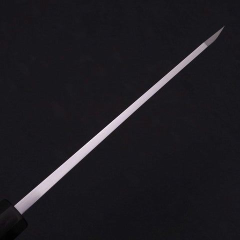 Garasuki Boning Knife White Steel #2 Kasumi Buffalo Ebony Handle 180mm