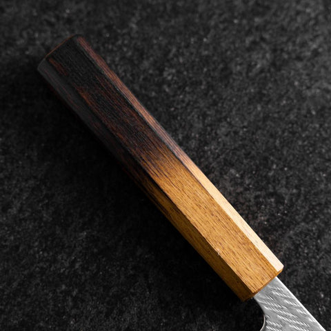 Gyuto AUS-10 Nawame Damascus Yaki Urushi Handle 240mm