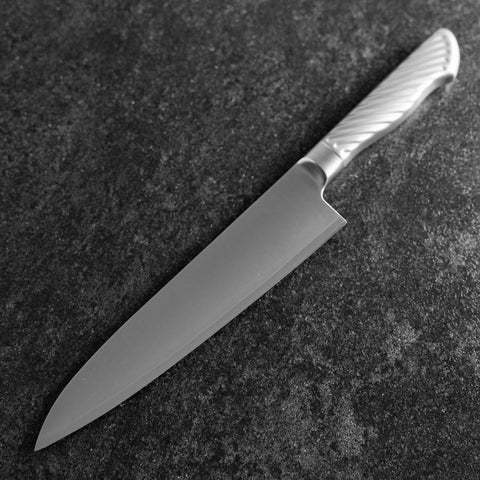 Gyuto AUS-10 Polished All-Stainless Handle 210mm
