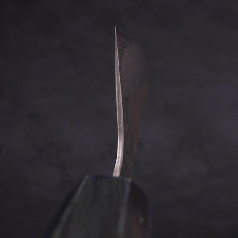 Gyuto AUS-10 Tsuchime Damascus Dark-Blue Urushi Handle 240mm