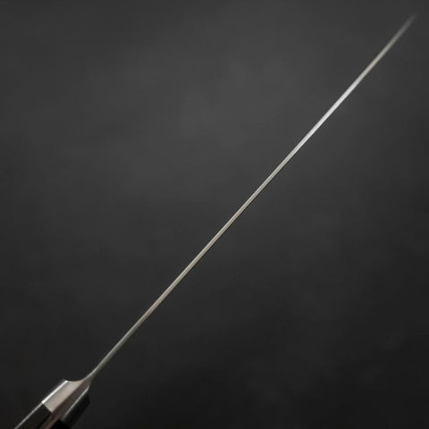 Gyuto AUS-10 Wave Nickel Damascus Western Brown Handle 210mm