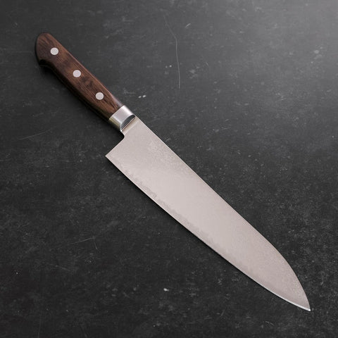 Gyuto AUS-10 Wave Nickel Damascus Western Handle 210mm
