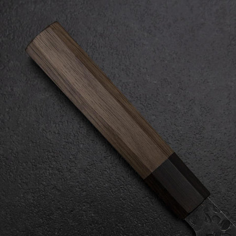 Gyuto AUS-8 Kurouchi Tsuchime Shitan Walnut Handle 200mm