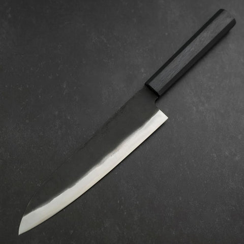 Gyuto Blue Steel #1 Kurouchi Dark Blue Urushi Handle 210mm
