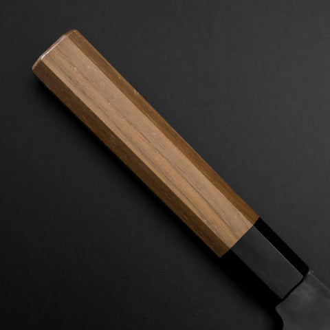 Gyuto Blue Steel #1 Kurouchi Stainless Clad Walnut Handle 210mm