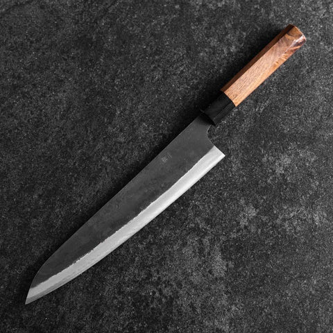 Gyuto Blue Steel #1 Kurouchi Walnut Handle 240mm
