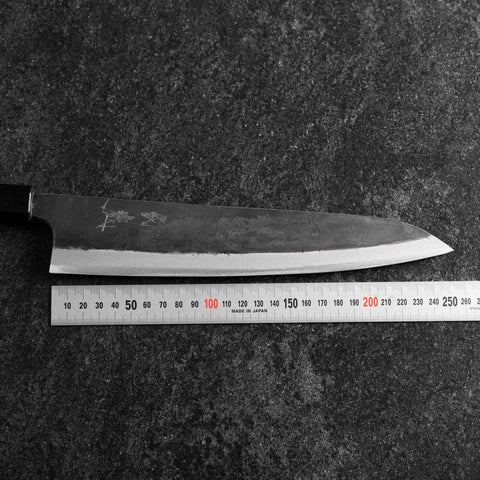 Gyuto Blue Steel #1 Kurouchi Walnut Handle 240mm