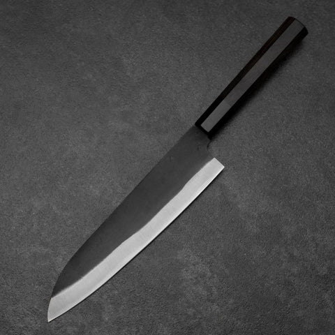 Gyuto Blue Steel #2 Kurouchi Chokin Crane Buffalo Ebony Handle 210mm