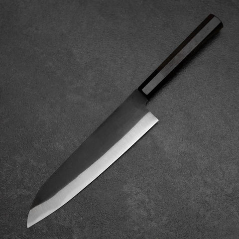Gyuto Blue Steel #2 Kurouchi Chokin Dragon Buffalo Ebony Handle 210mm