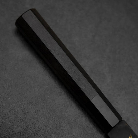 Gyuto Blue Steel #2 Kurouchi Chokin Dragon Buffalo Ebony Handle 210mm