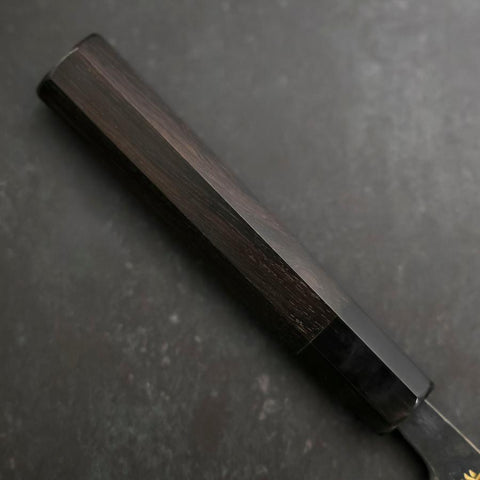 Gyuto Blue Steel #2 Kurouchi Chokin Dragon Buffalo Ebony Handle 210mm