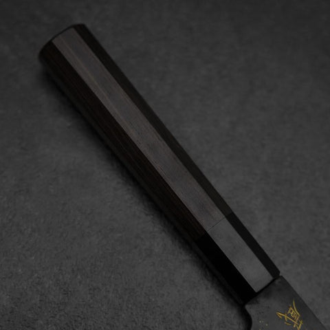 Gyuto Blue Steel #2 Kurouchi Chokin Koi Buffalo Ebony Handle 210mm