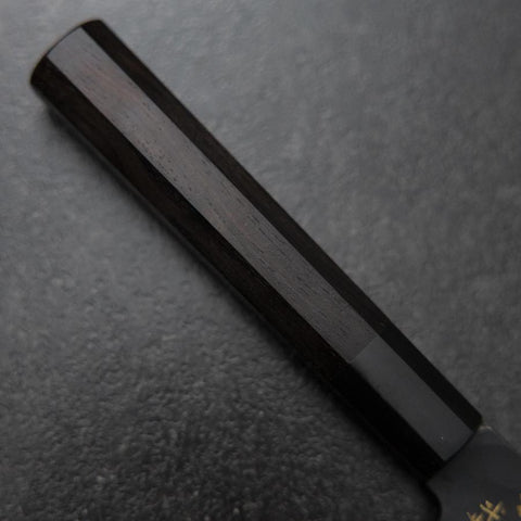 Gyuto Blue Steel #2 Kurouchi Chokin Sakura-Fuji Buffalo Ebony Handle 210mm (Asamura)