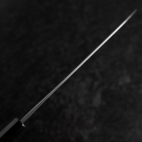 Gyuto Blue Steel #2 Kurouchi Chokin Samurai Full Moon Buffalo Ebony Handle 210mm (Asamura)
