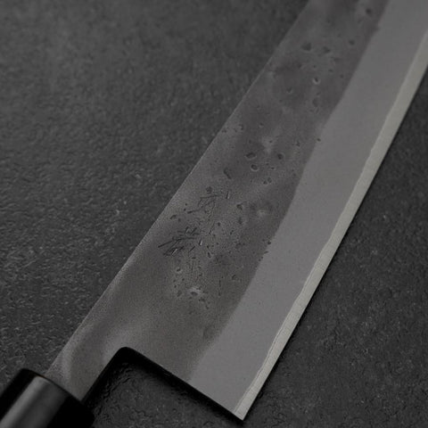 Gyuto Blue Steel #2 Nashiji Stainless Clad Yew Handle 210mm