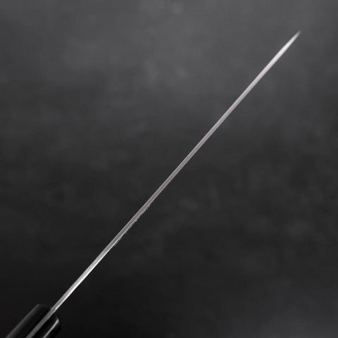Gyuto Blue Steel #2 Stainless Clad Tsuchime Western Black Handle 180mm