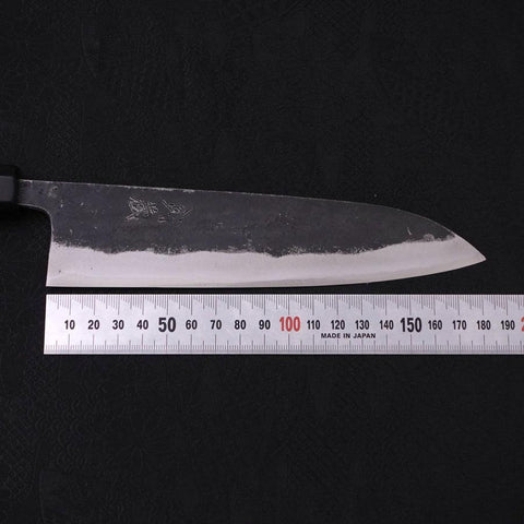 Gyuto Blue Super Kurouchi Buffalo Ebony Handle 180mm