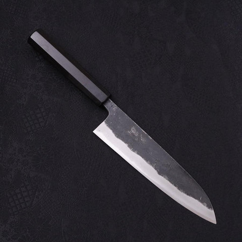 Gyuto Blue Super Kurouchi Buffalo Ebony Handle 180mm
