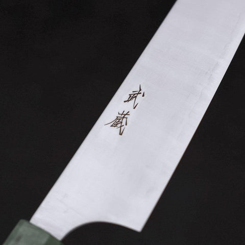 Gyuto Blue Super Polished Maple Green Handle 210mm
