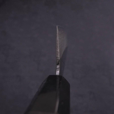 Gyuto Blue Steel #2 Kurouchi Damascus Buffalo Ebony Handle 210mm