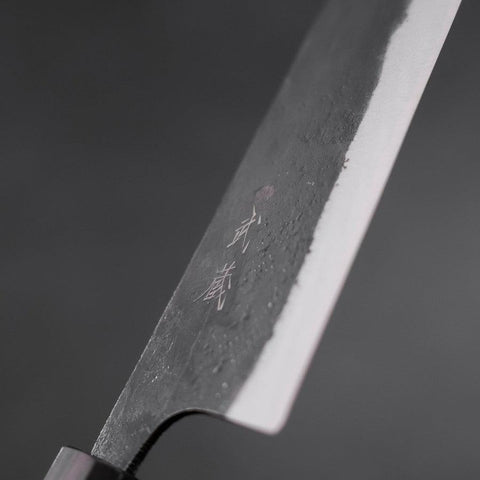 Gyuto Blue Steel #2 Kurouchi Ebony Handle 210mm