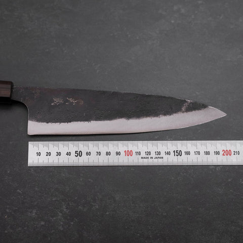 Gyuto Blue Steel #2 Kurouchi Ebony Handle 210mm